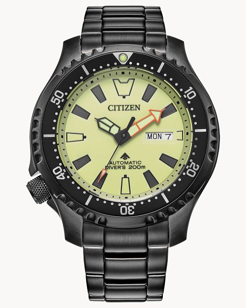 Promaster Dive Automatic Yellow Dial Stainless Steel Bracelet